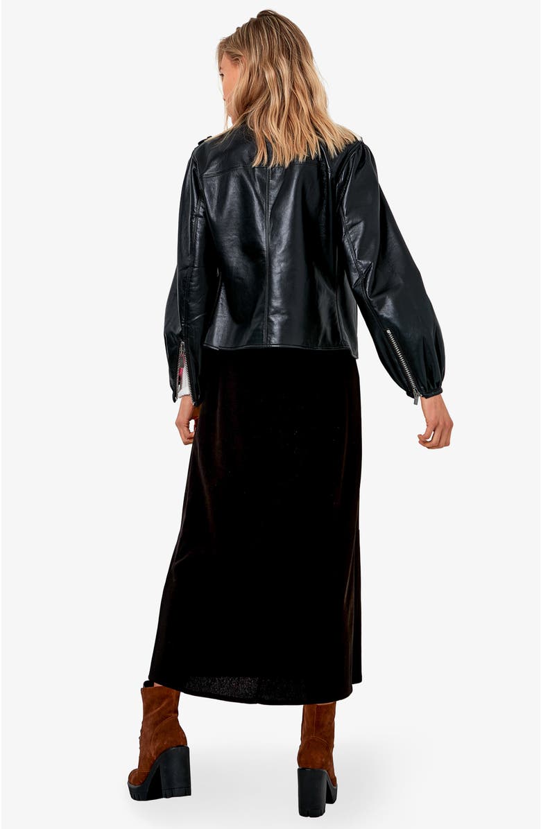 AS by DF Mercury Recycled Leather Jacket, Alternate, color, 