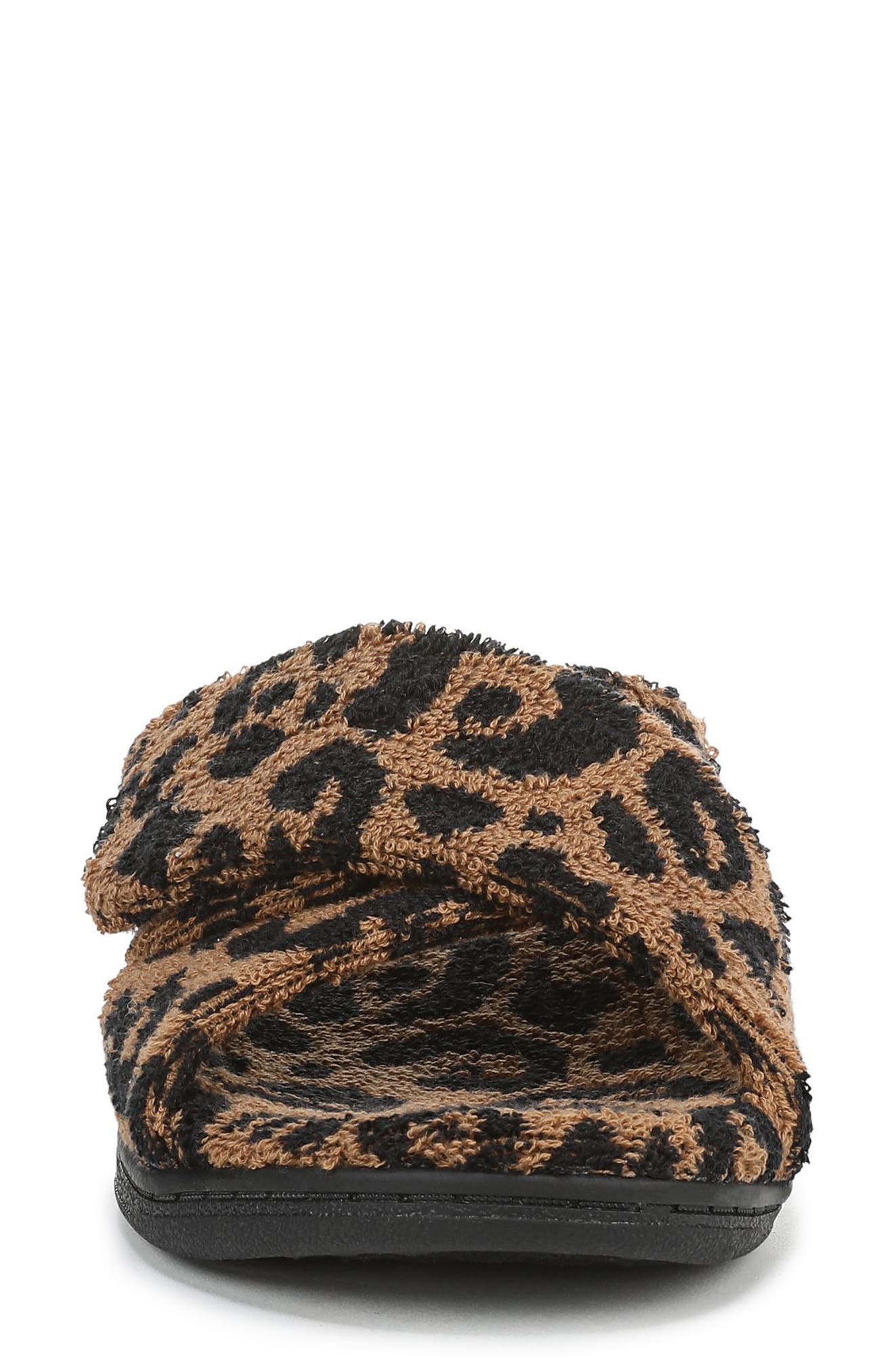 Vionic Relax II Plush Slide Sandal, Alternate, color, Brown Multi