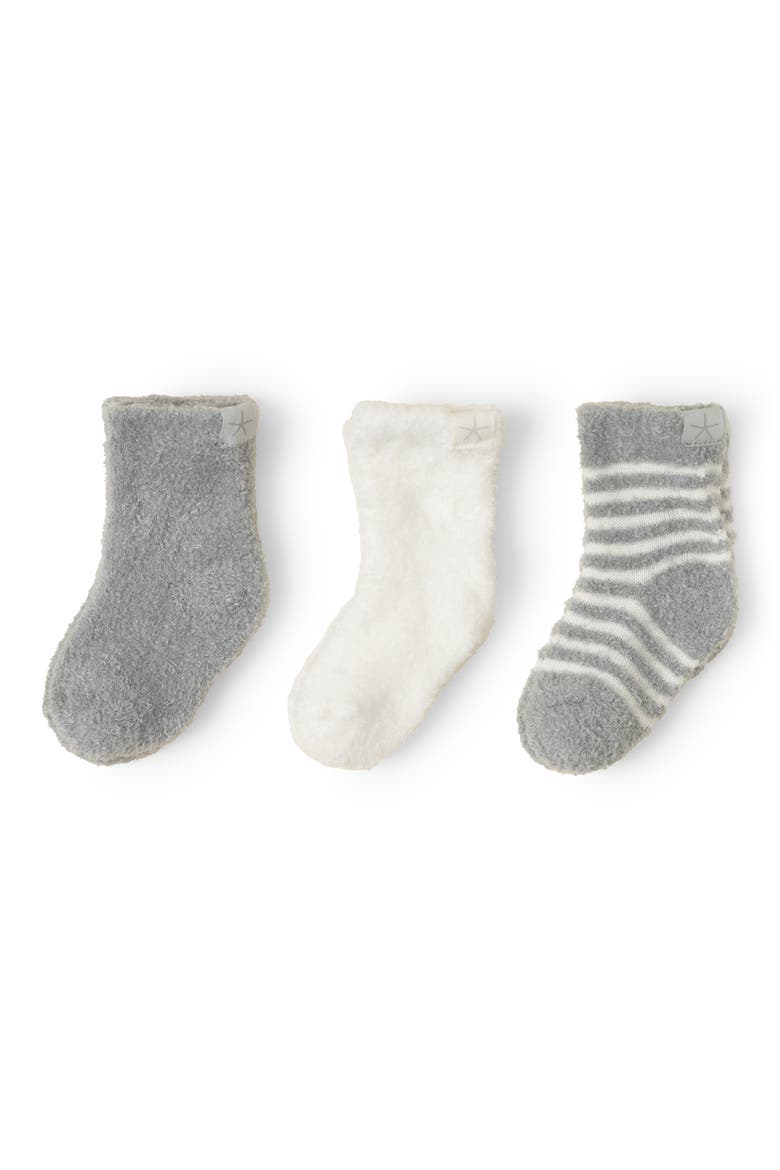 CozyChic® Lite Assorted 3-Pack Socks, Main, color, MOONBEAM/ PEARL