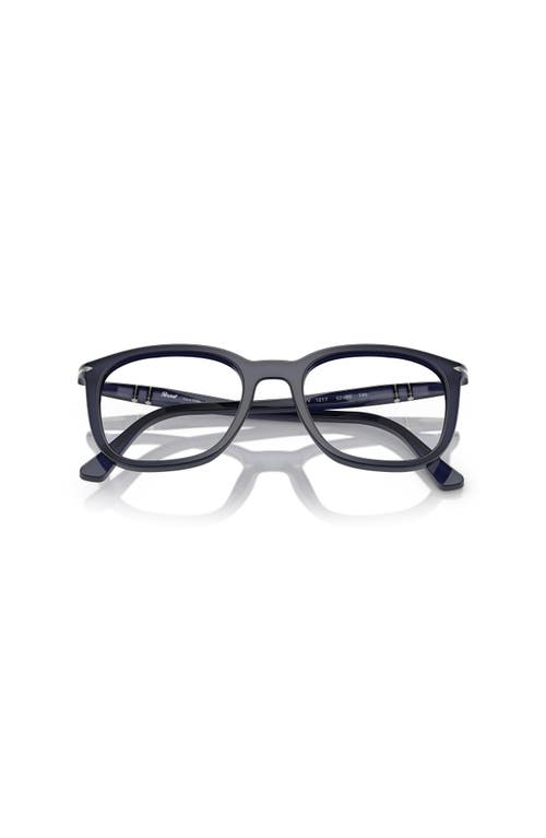 Persol 50mm Rectangle Optical Glasses In Blue