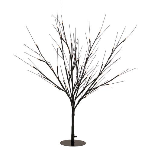 Northlight Pre-lit Halloween Twig Tree In Black