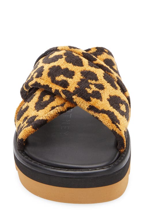 Stella Mccartney Sneakelyse Leopard Twist Sandal In Leo