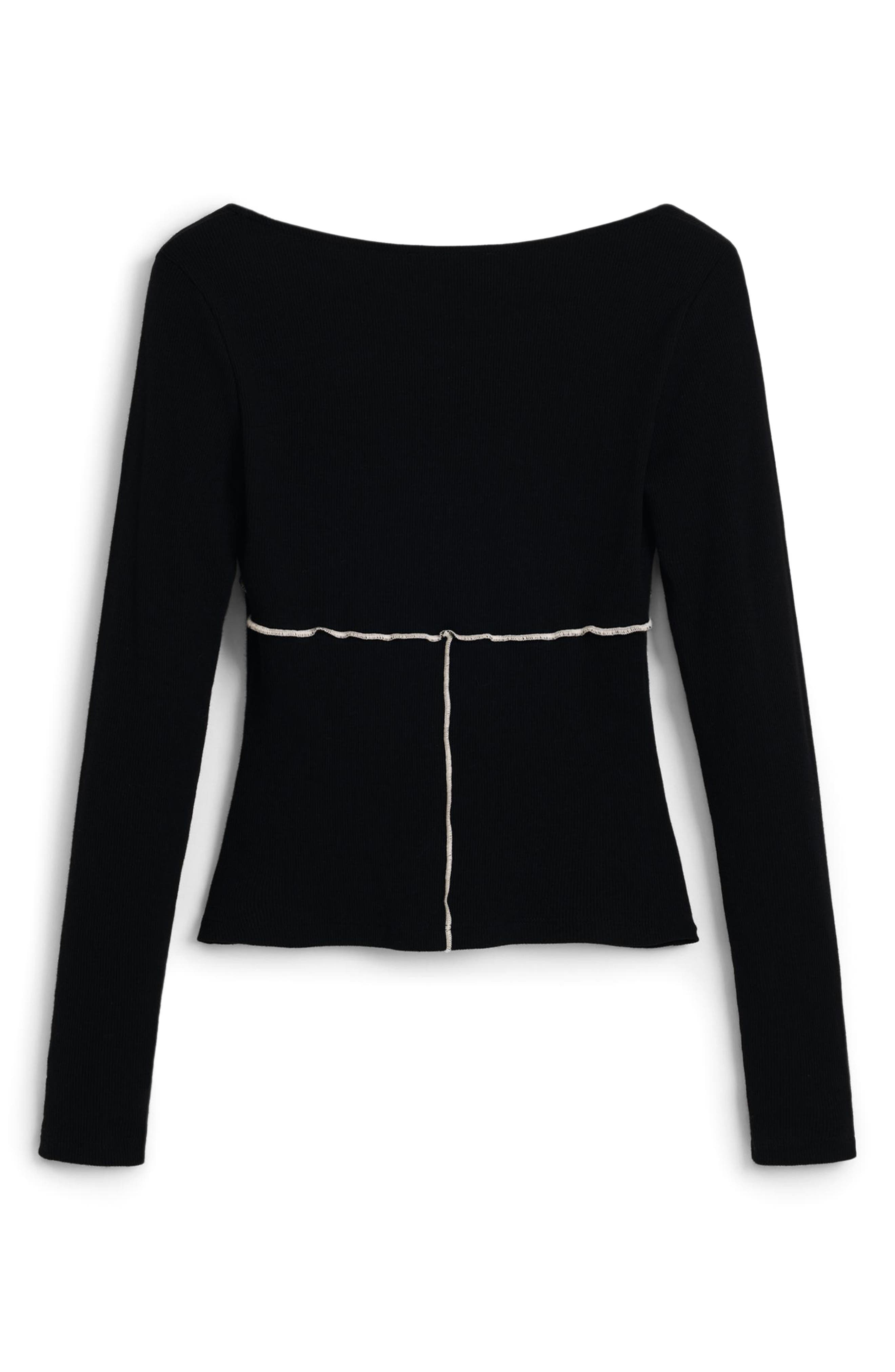 Seamed Long Sleeve Top - image 2