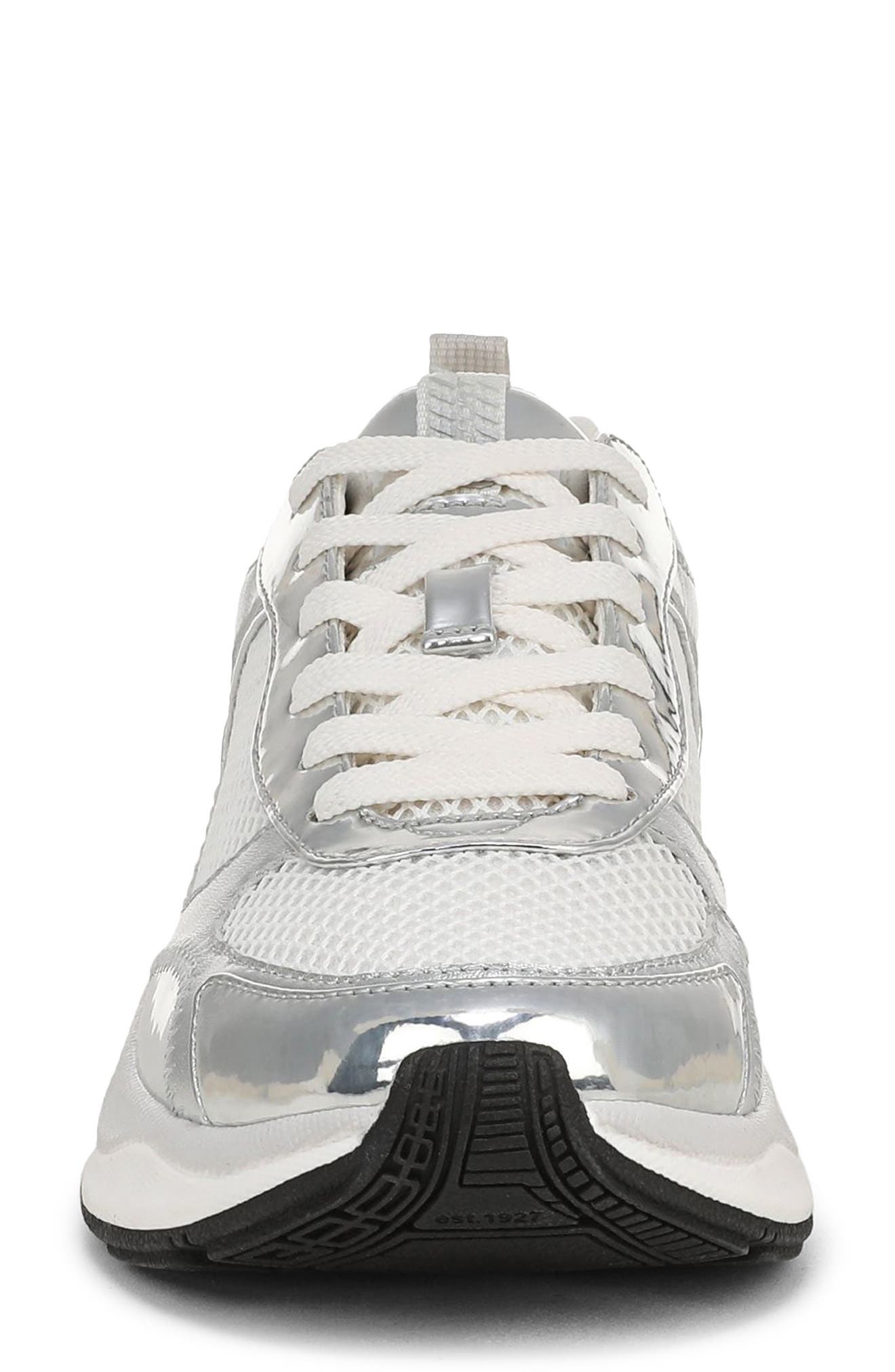 Zoie Sneaker, Alternate, color, WHITE/ SILVER