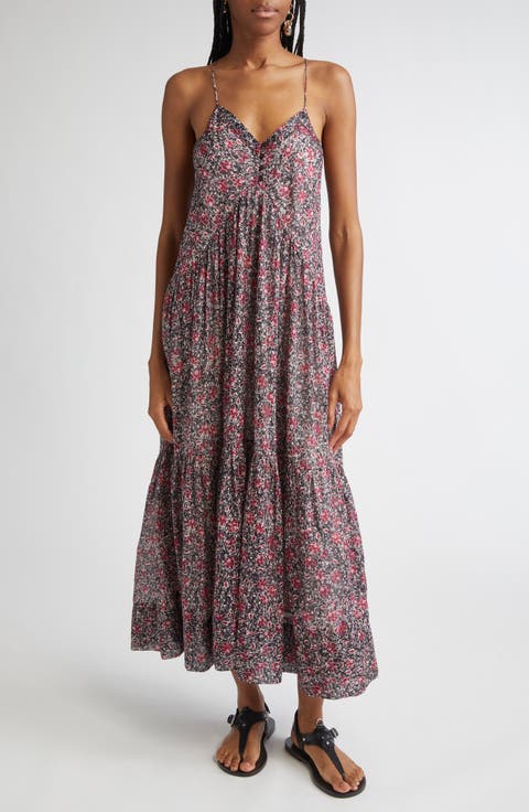Sabba Tiered Cotton Maxi Dress