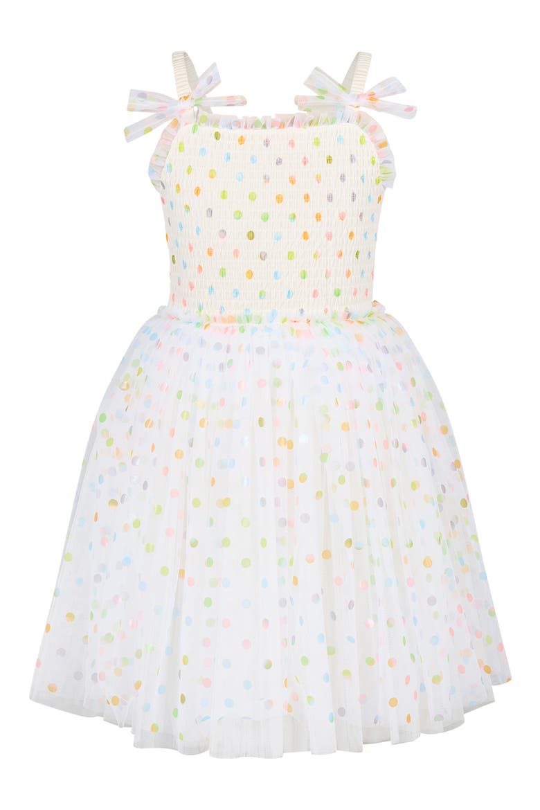 Kids' Wishes Tulle Dress, Main, color, CREAM