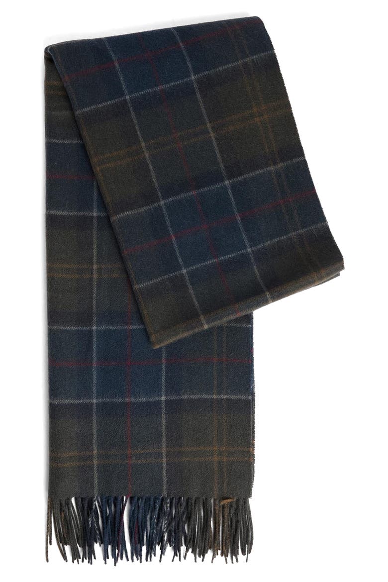 Braden Tartan Cashmere Scarf, Alternate, color, SHADOW CLASSIC TARTAN