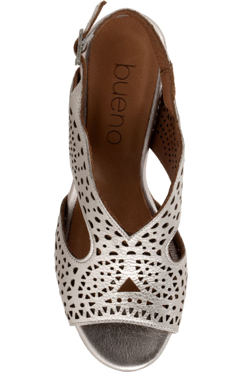 Bueno Caroline Slingback Sandal, Alternate, color, Dark Silver