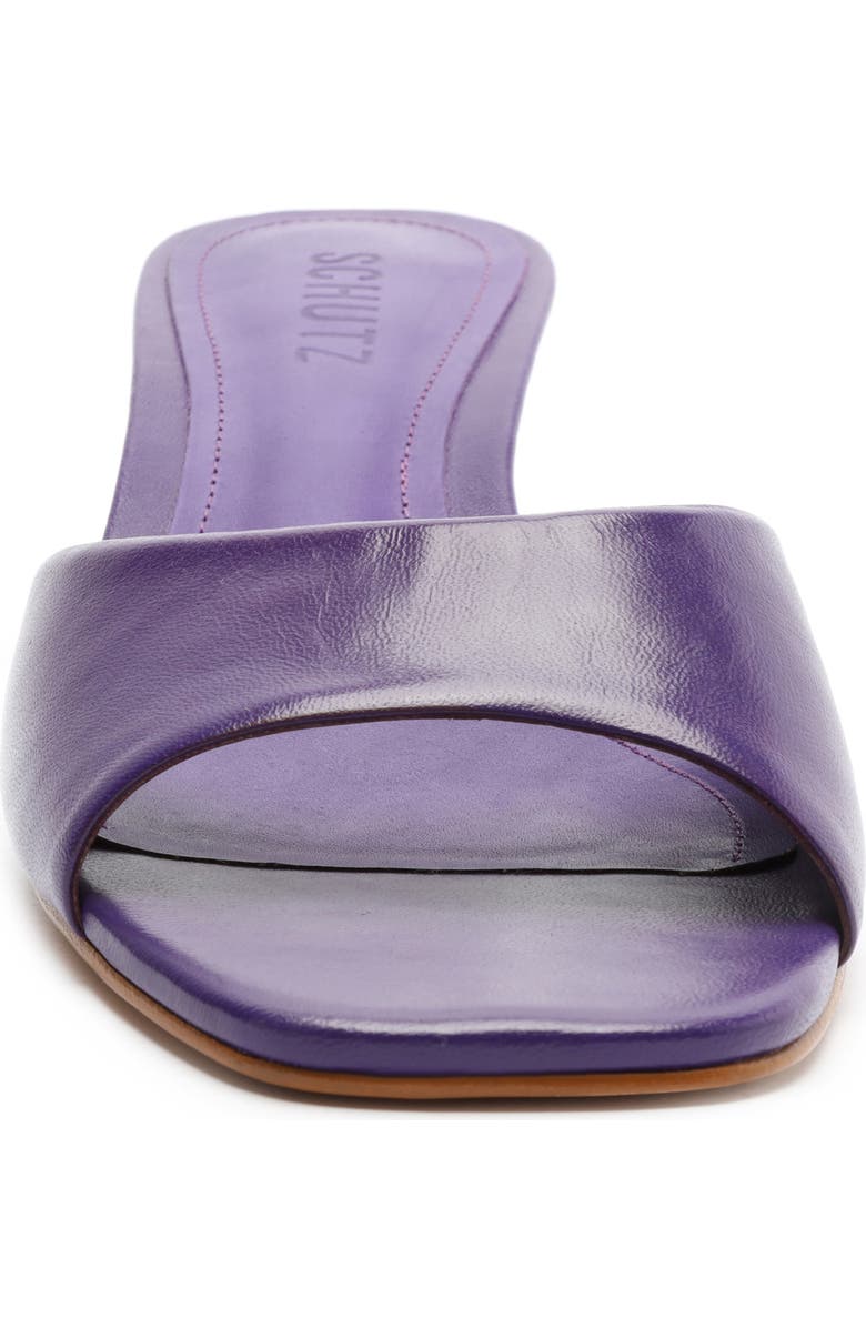 Schutz Schut Lizah Lo Slide Sandal, Alternate, color, Purple Cherry