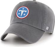 '47 Men's '47  Charcoal Tennessee Titans Primary Logo Clean Up Adjustable Hat
