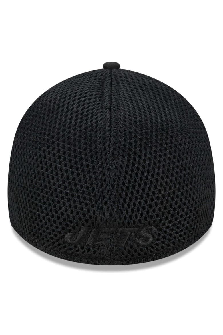 Men's New Era Black  New York Jets  Main Neo 39THIRTY Flex Hat, Alternate, color, Black