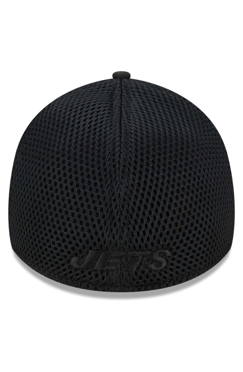 New Era Men's New Era Black New York Jets Main Neo 39THIRTY Flex Hat, Alternate, color, Black