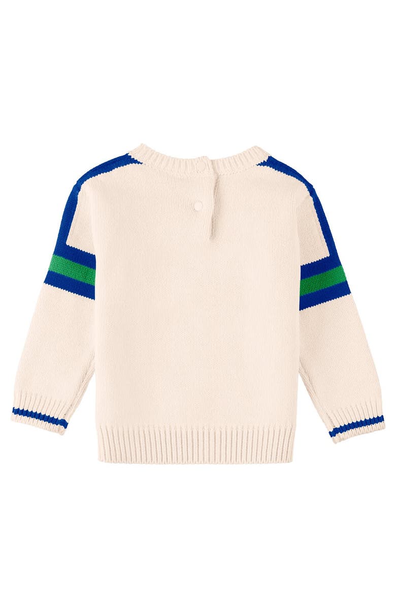 WEAR by Erin Andrews Infant WEAR by Erin Andrews Cream Seattle Seahawks Throwback Script Sweater, Alternate, color, Cream