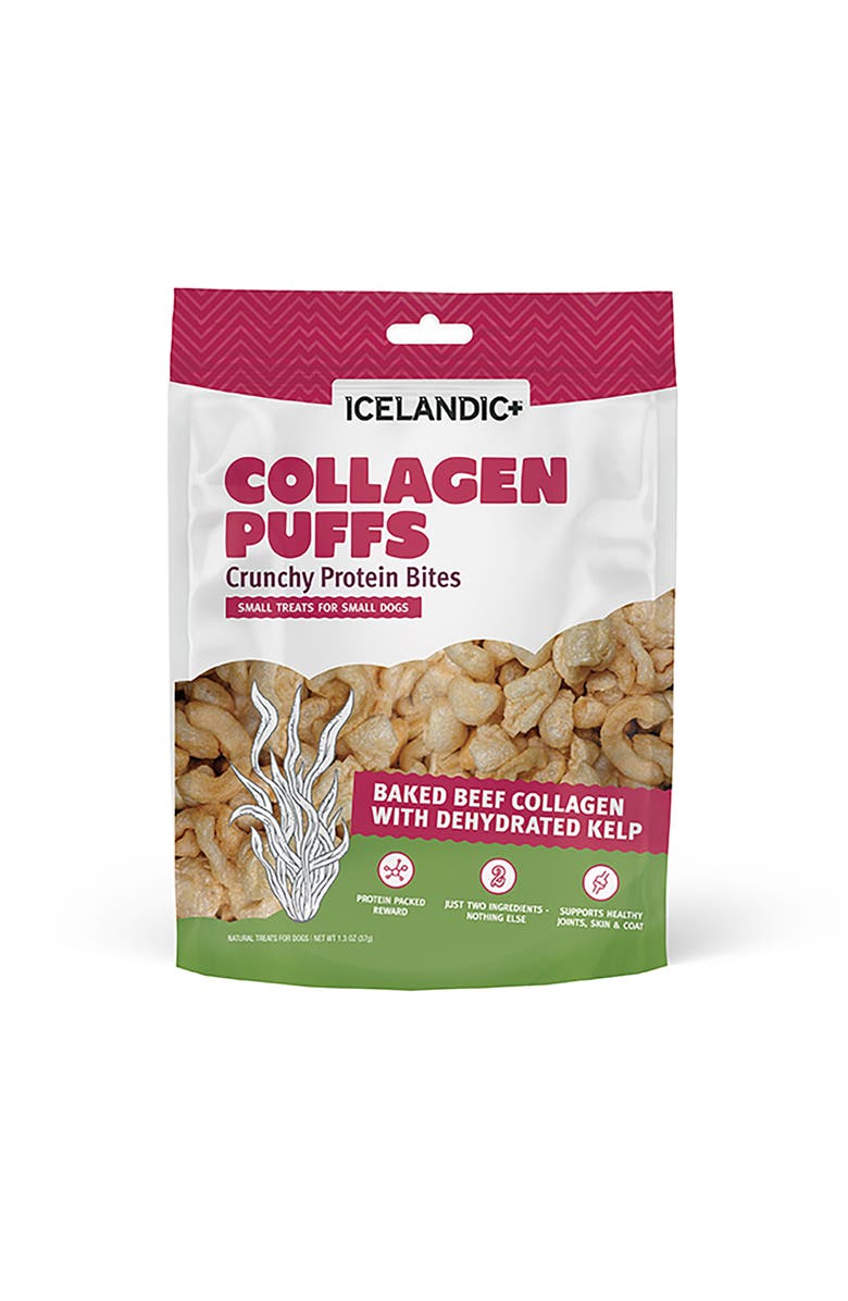 ICELANDIC+ Baked Beef Collagen With Dehydrated Kelp 1.3oz Small Dog Treats, Main, color, Multicolored