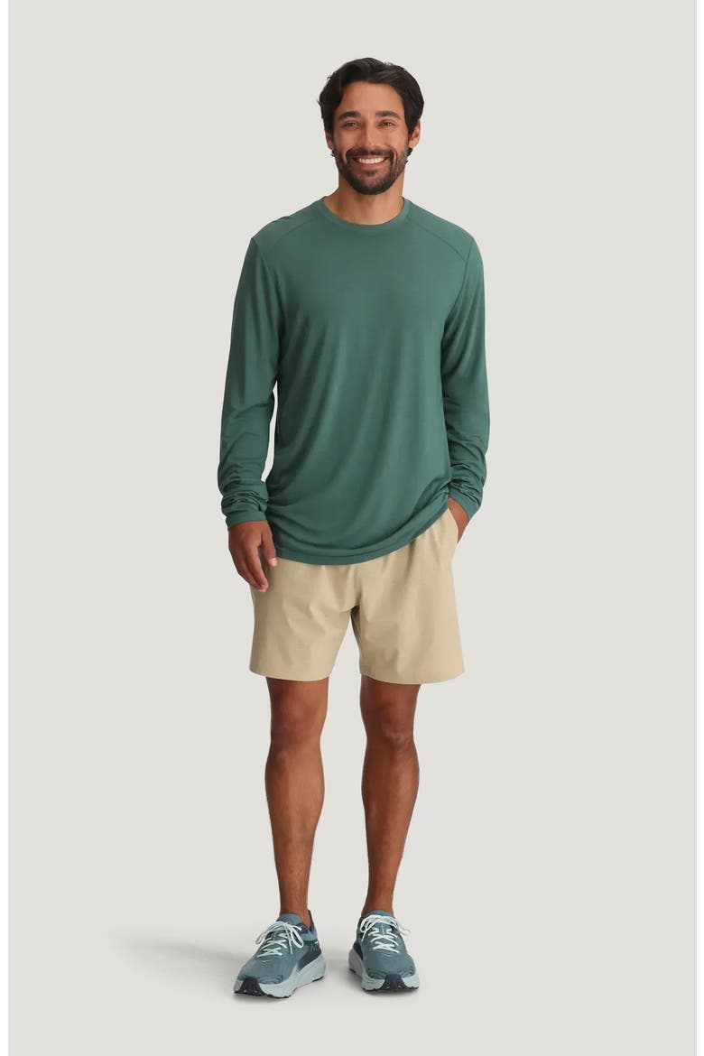 Lightweight UPF 20+ Long Sleeve T-Shirt, Alternate, color, SEA PINE