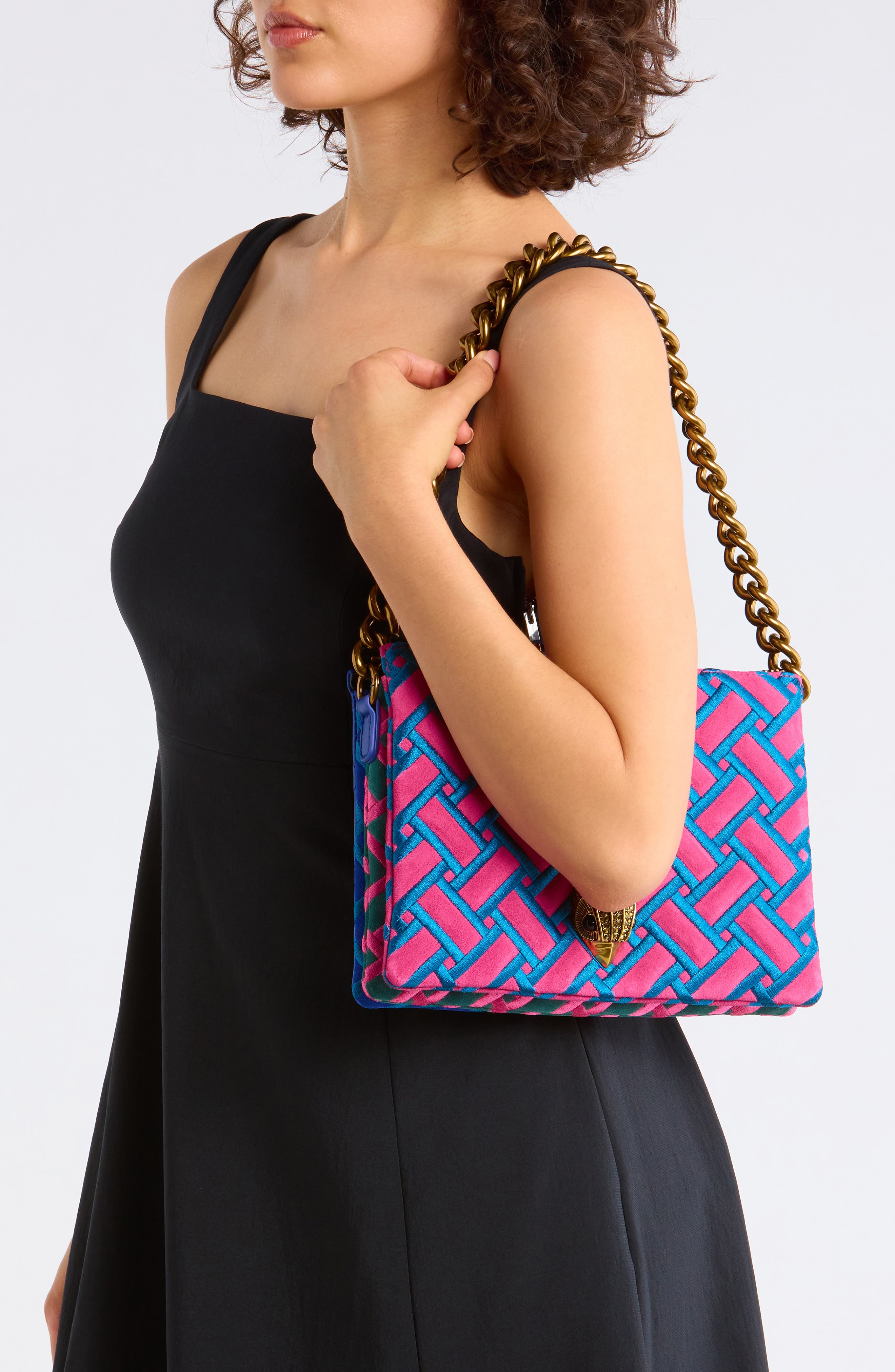 Kurt Geiger London Kensington Puff Pouch Crossbody Bag, Alternate, color, Pink Combo
