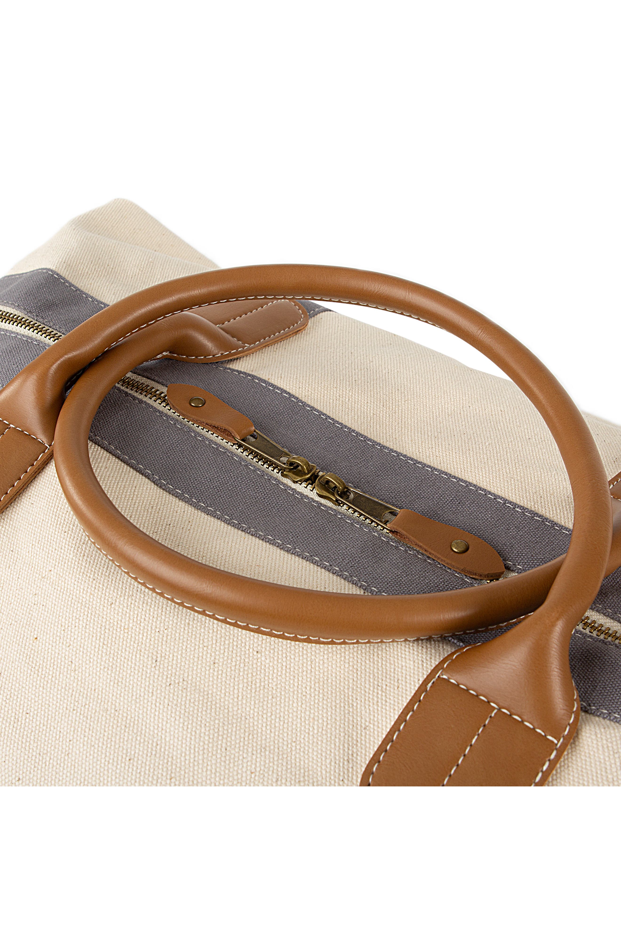 Cathy's Concepts Cathys Concepts Monogram Canvas Duffle Bag, Alternate, color, 