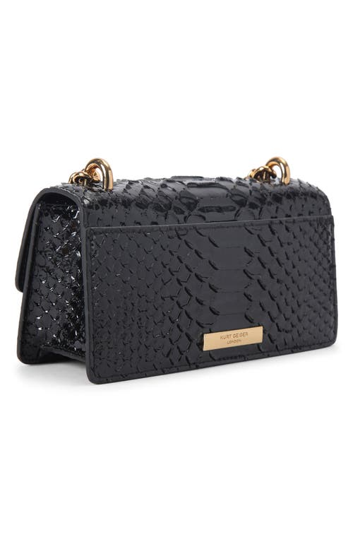Kurt Geiger London Small Shoreditch East West Shoulder Bag In Black