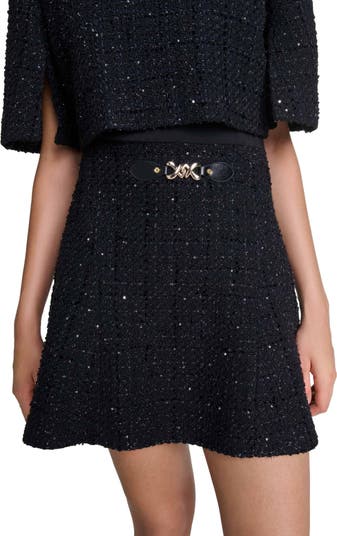 maje Tweed 2-in-1 mini dress | Nordstrom