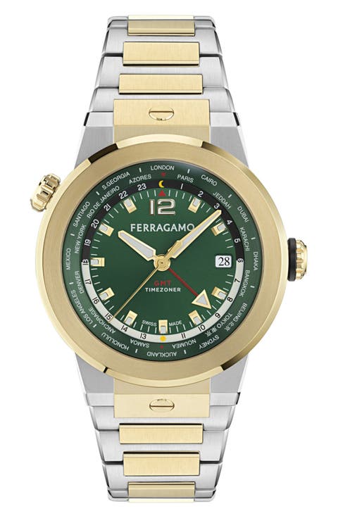 F-80 GMT Worldtime Bracelet Watch