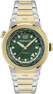 FERRAGAMO F-80 GMT Worldtime Bracelet Watch