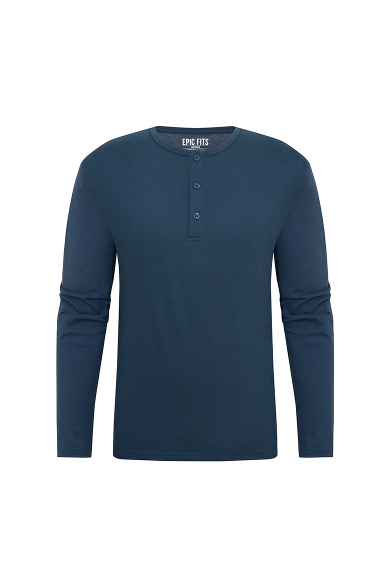 Long Sleeve Henley, Alternate, color, Slate Blue