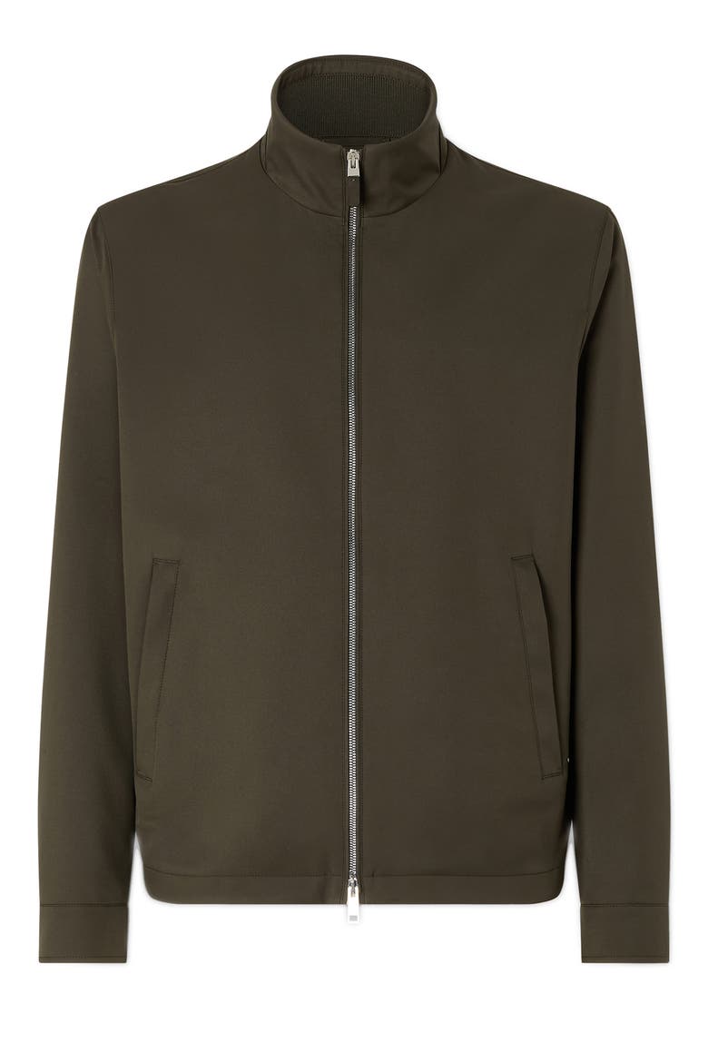 Water Repellent Microfiber Jacket, Alternate, color, DARK OLIVE GREEN