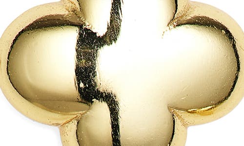 Argento Vivo Clover Faux Pearl Drop Earrings In Gold