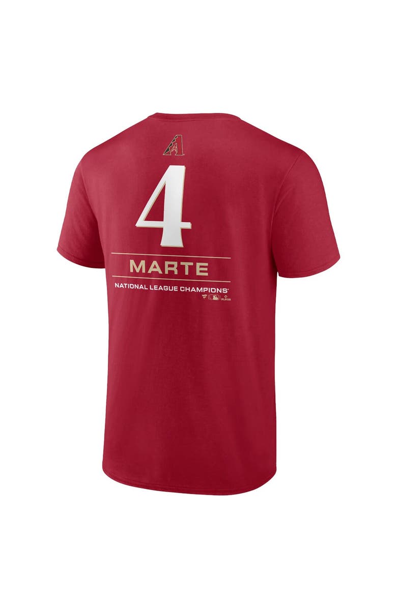 FANATICS Men's Fanatics Branded Ketel Marte Red Arizona Diamondbacks 2023 World Series Name & Number T-Shirt, Alternate, color, 