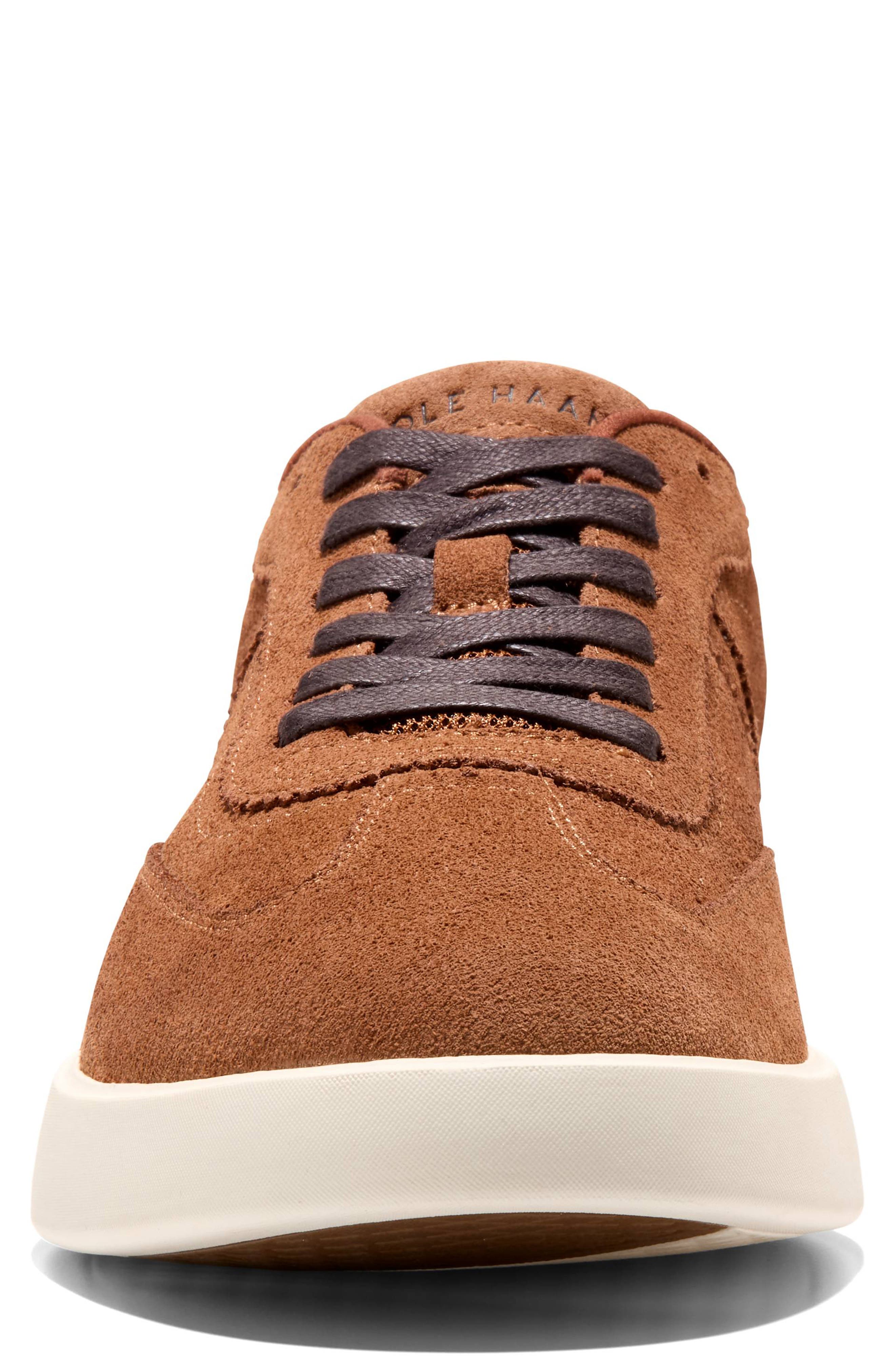 Cole Haan Grand Crosscourt Hingham Sneaker, Alternate, color, Britsh Tan Suede/ Ivory
