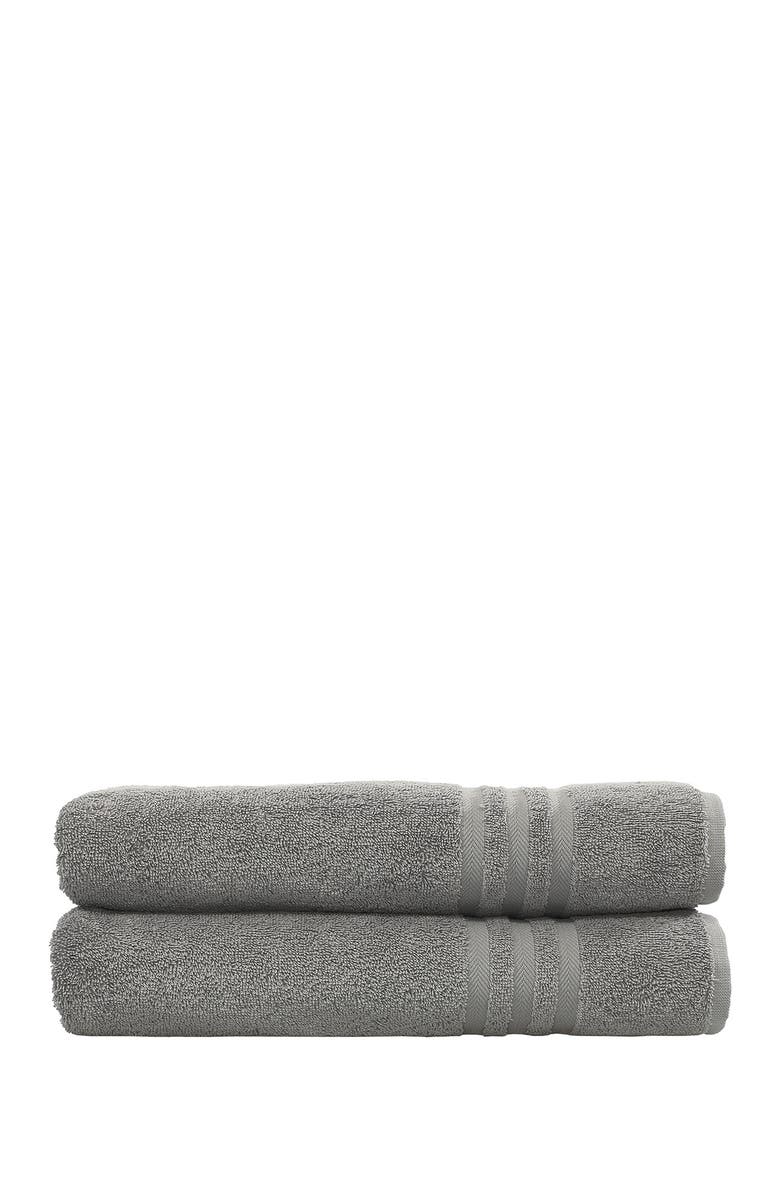 Linum Home Textiles Denzi Bath Towels - Set of 2 - Dark Grey, Main, color, Dark Grey
