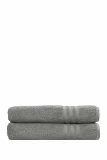 Linum Home Textiles Denzi Bath Towels - Set of 2 - Dark Grey