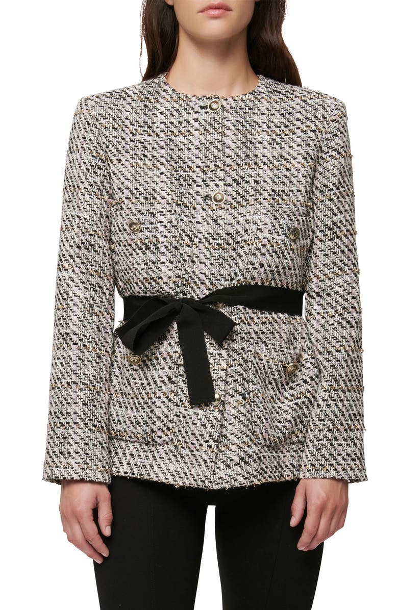 maje Venalta Tweed Jacket, Main, color,