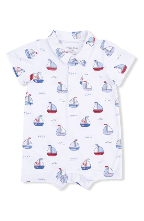 Bubbly Sailboats Polo Shortall (Baby)