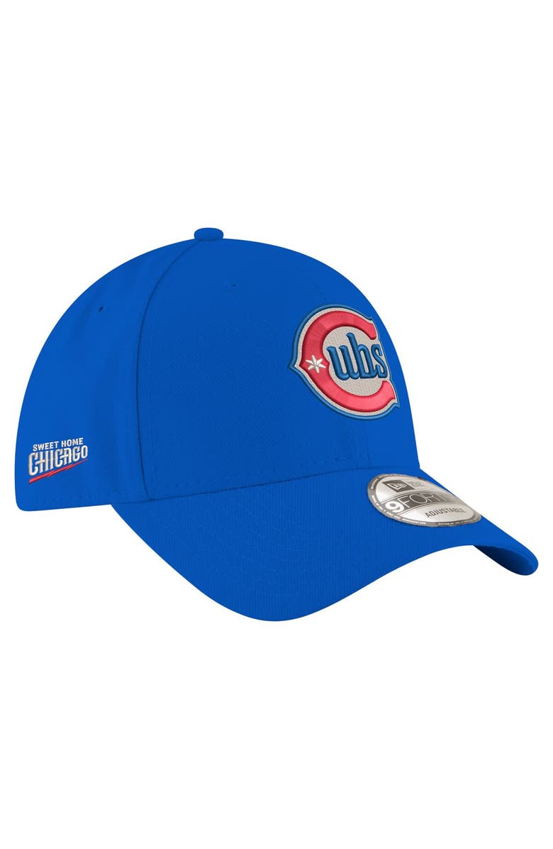 New Era Men's New Era Royal Chicago Cubs Blues 9FORTY Adjustable Hat, Main, color, Royal