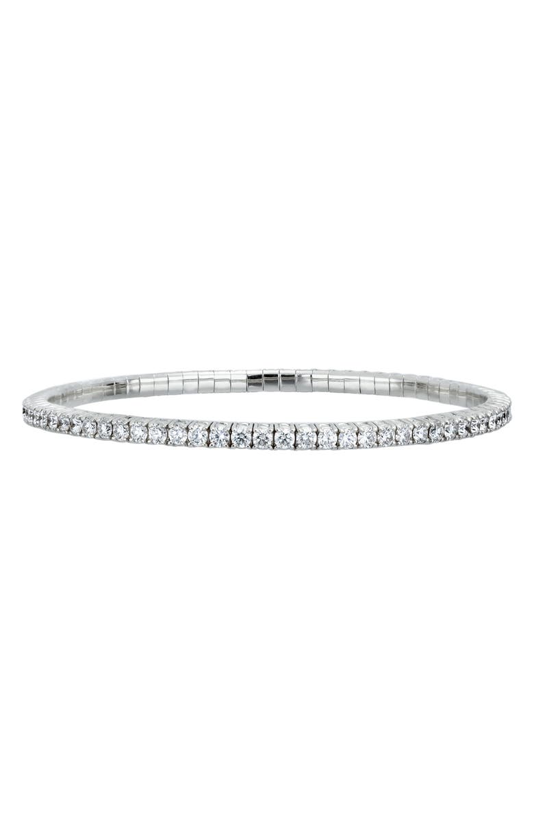 Bony Levy Diamond Stretch Tennis Bracelet, Main, color, 18K White Gold
