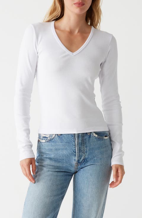 Remi V-Neck Rib Top