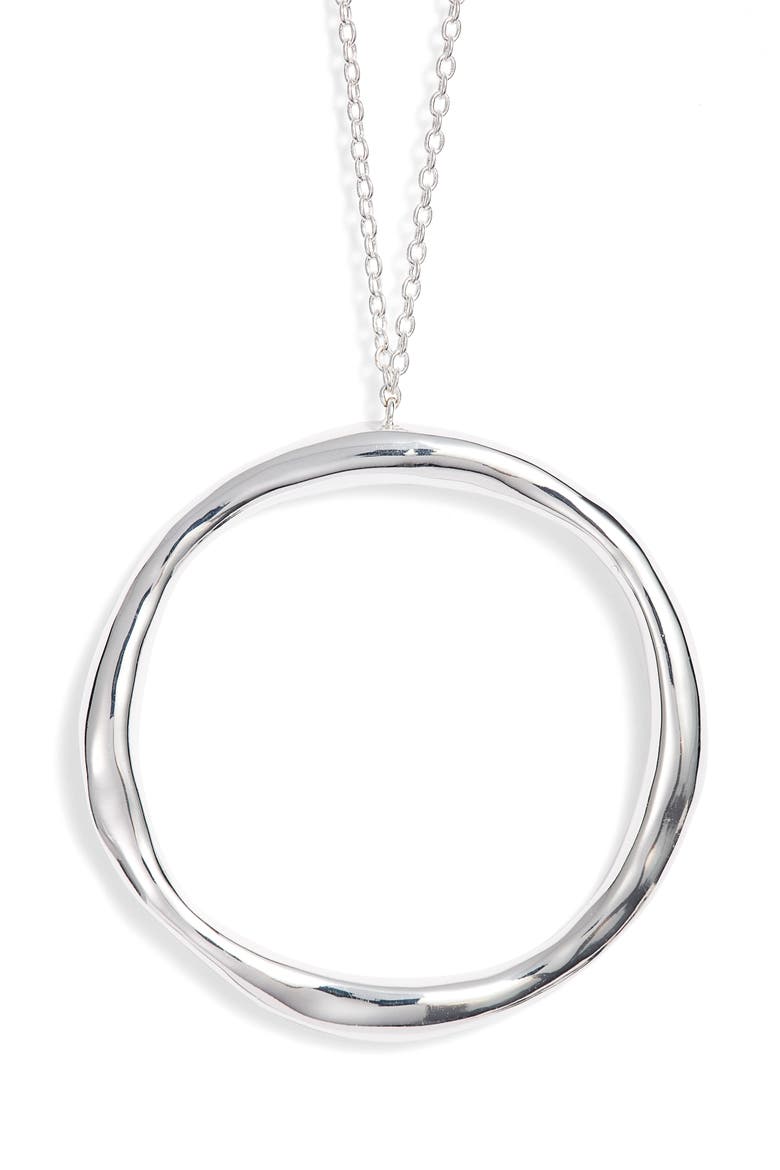 Quinn Long Pendant Necklace, Alternate, color, SILVER