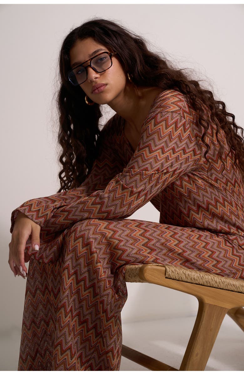 Gottex Beach Life Desert Mirage Belinda Maxi Beach Dress, Alternate, color, Multi-Brown