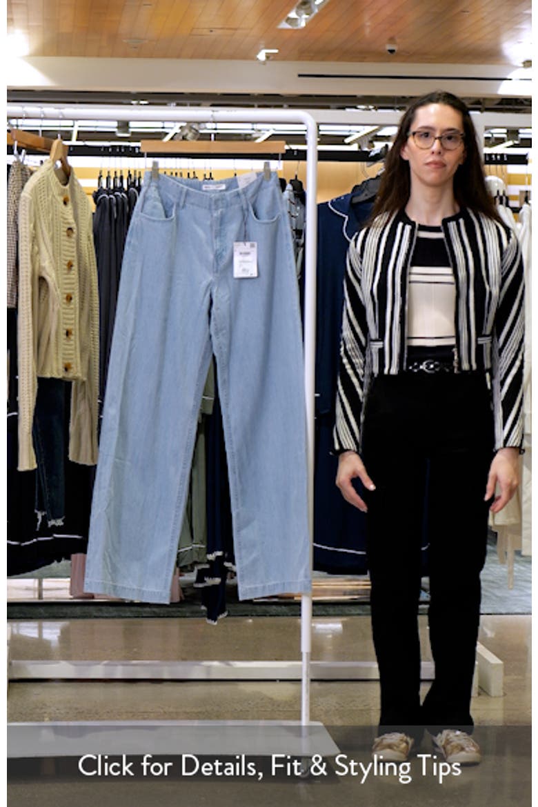 Mid Rise Wide Leg Jeans video