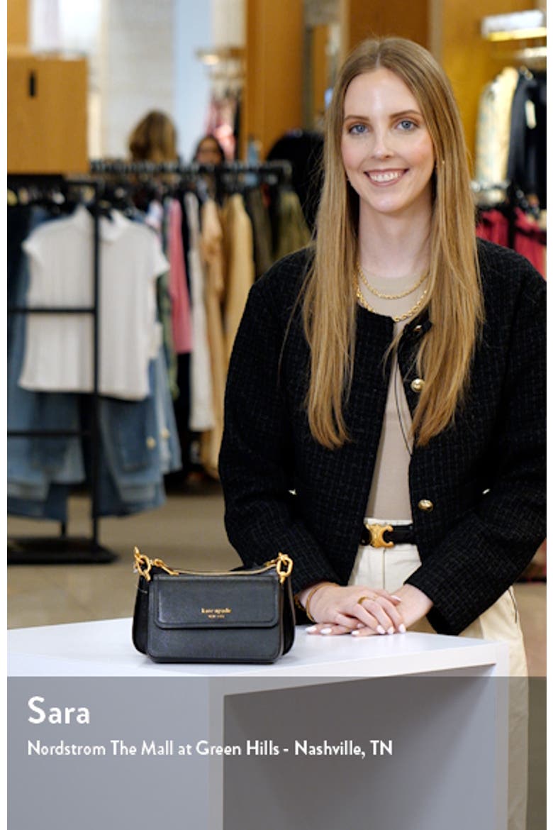 morgan double up saffiano leather crossbody bag video