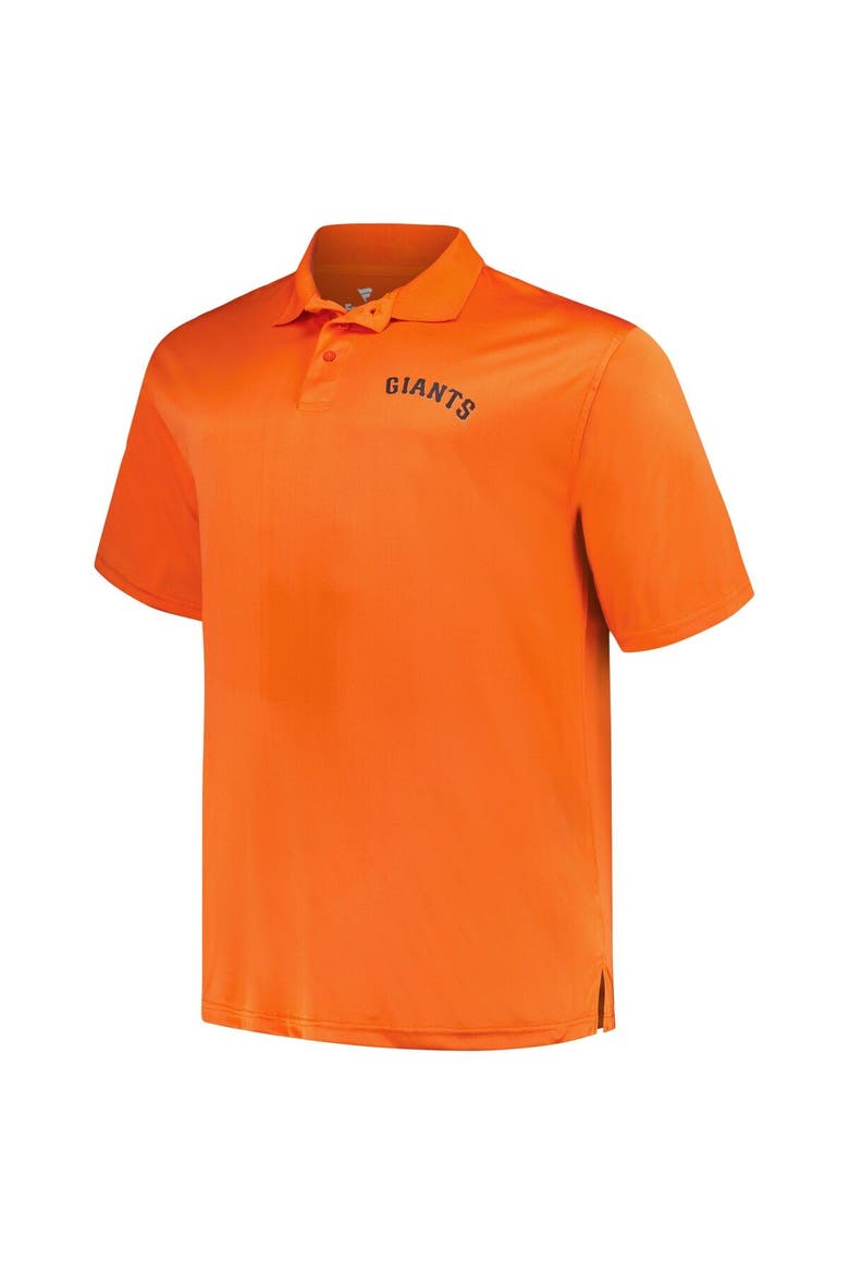 Men's Profile Black/Orange San Francisco Giants Big & Tall Two-Pack Solid Polo Set, Alternate, color, Black