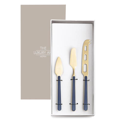 Mepra Fantasia Ice Gold Cheese Knives In Multi