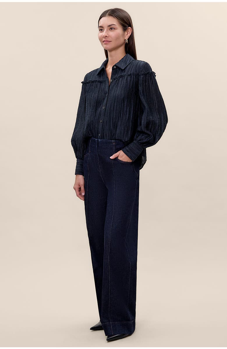 Rebecca Taylor Olivia Blouse, Alternate, color, Graphite