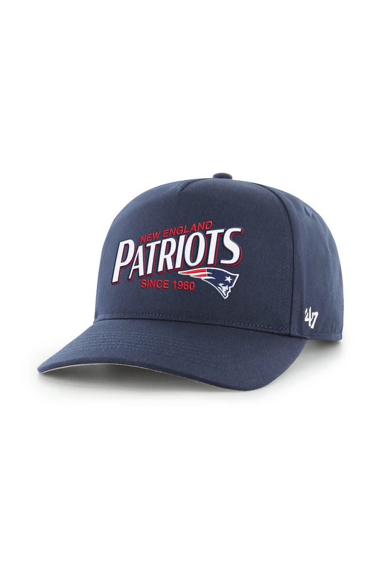 Men's '47  Navy New England Patriots Region Adjustable Hitch Hat, Main, color, Navy