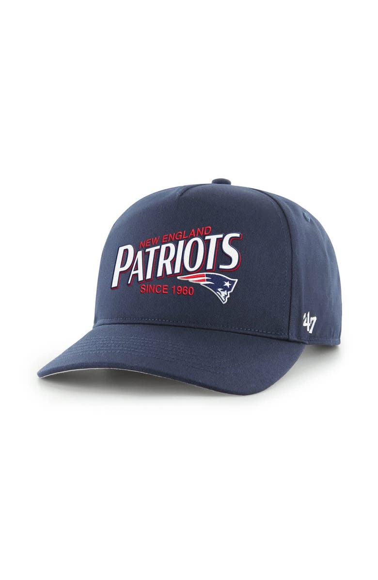 '47 Men's '47  Navy New England Patriots Region Adjustable Hitch Hat, Main, color, Navy