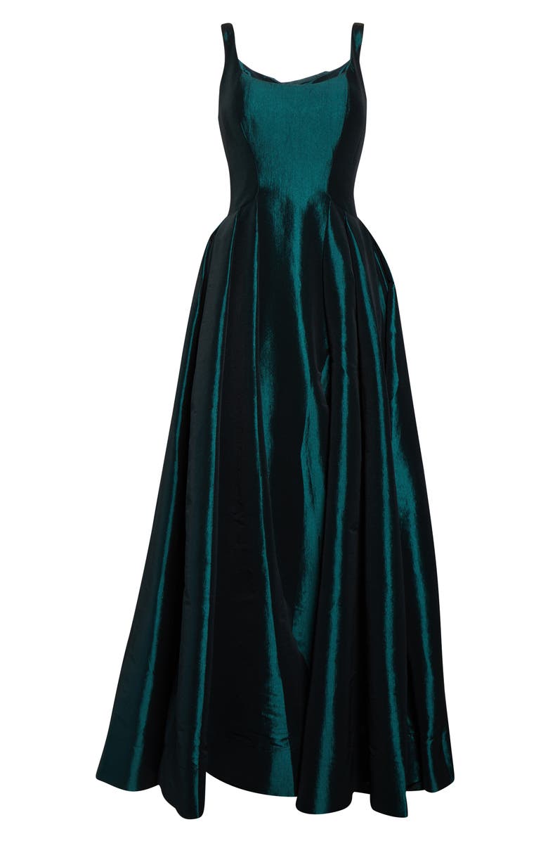 Mac Duggal Front Slit Ballgown with Train, Alternate, color, 