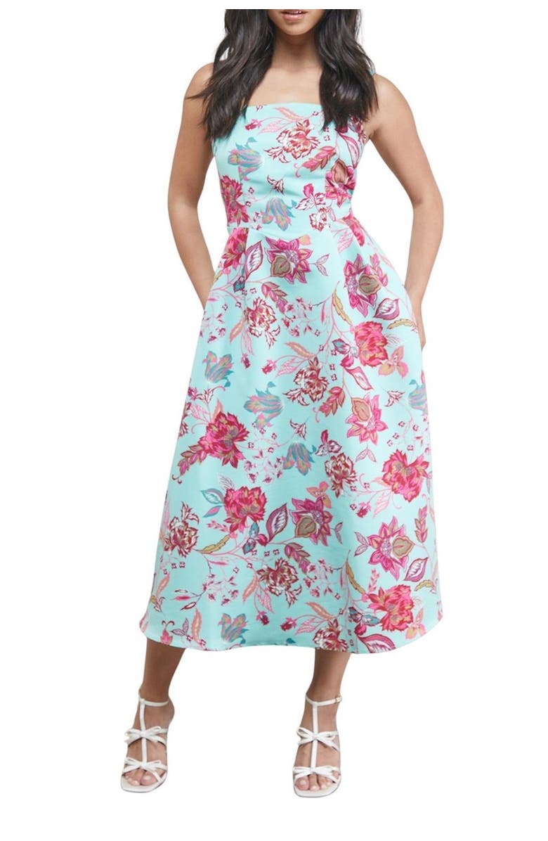 Oasis Strappy Midi Prom Dress, Alternate, color, Floral