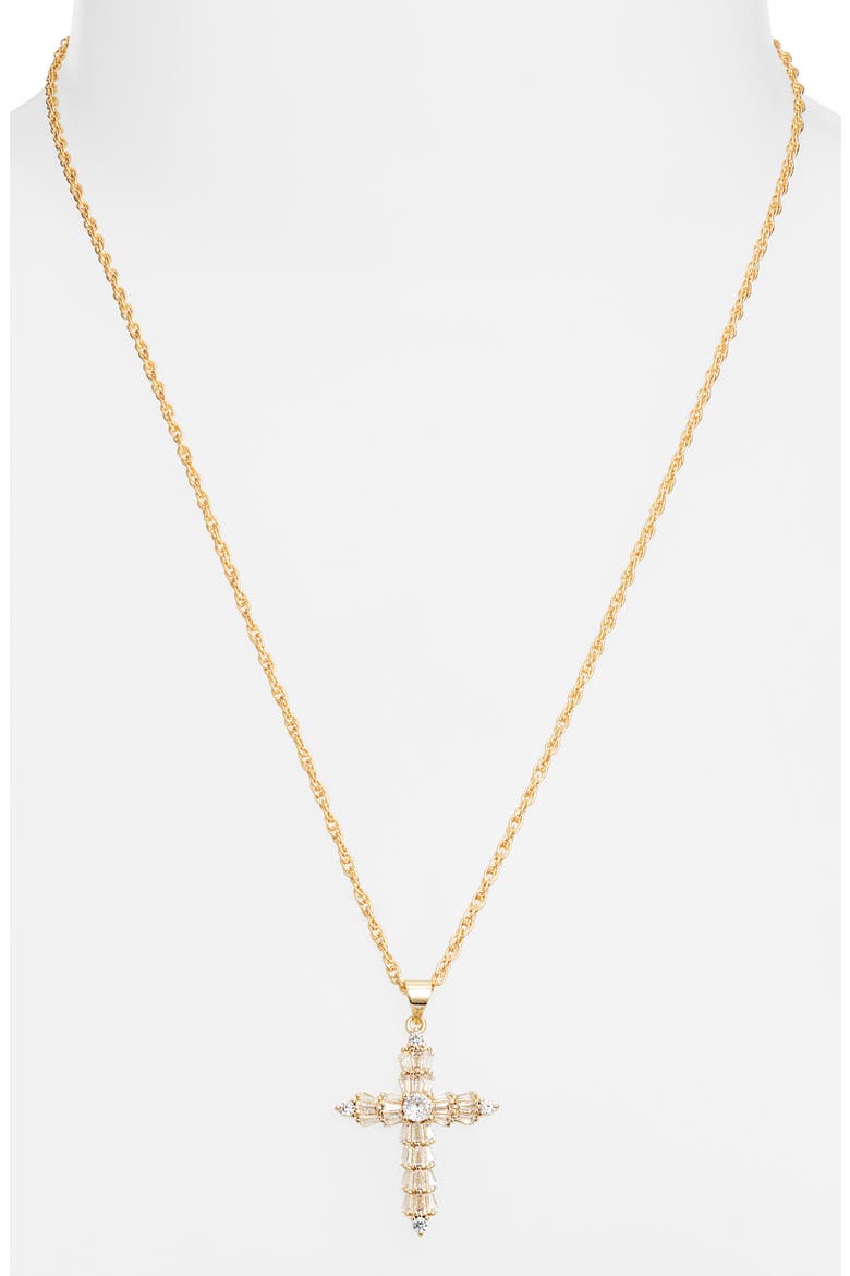 Deco Devotion Necklace, Alternate, color, GOLD