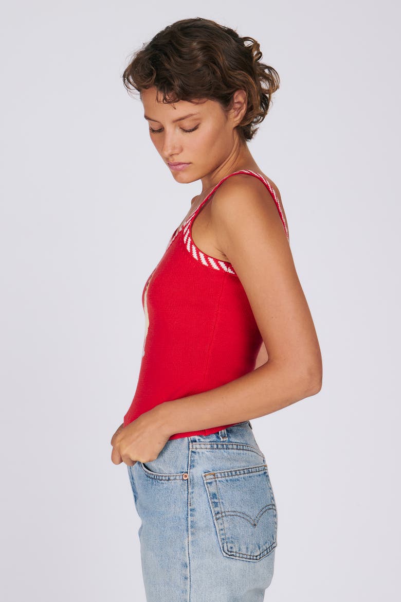 Pina Colada Tank, Alternate, color, Maraschino